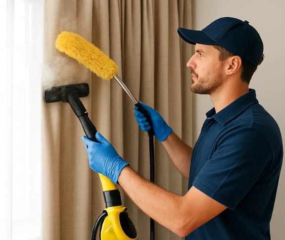 Trusted blind cleaning technician Matty Curtain Cleaning cedar-vale QLD